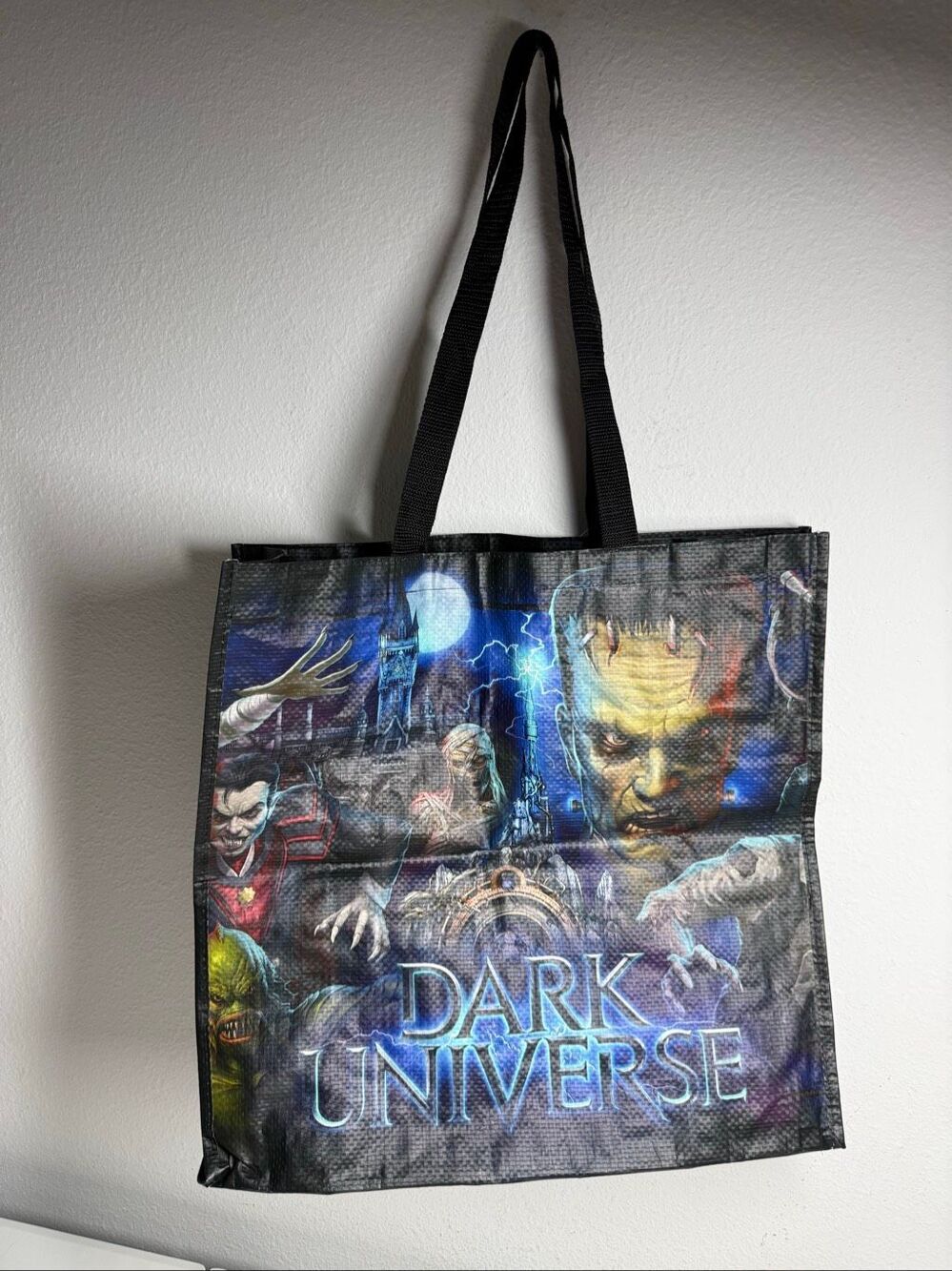 Universal Epic Universe Dark Universe Monsters Tote Bag Frankenstein Horror Note